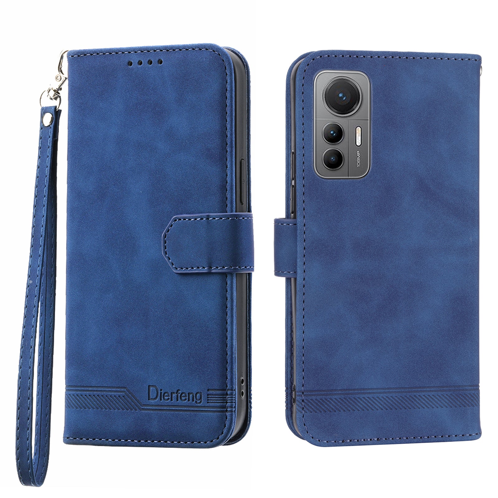 DIERFENG DF-03 for Xiaomi 12 Pro 5G 12 Pro (Dimensity) 5G 12S Pro 5G Wallet PU Leather Phone Case Lines Imprinted Phone Stand Cover- Black DIERFENG DF-03 for Xiaomi 12 Pro 5G 12 Pro (Dimensity) 5G 12S Pro 5G Wallet PU Leather Phone Case Lines Imprinted Phone Stand Cover- Black